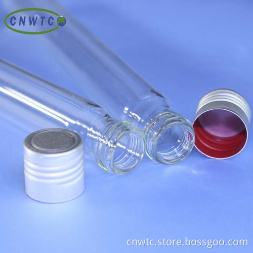Aluminum Screw-Capped Glass Test Tubes for Laboratory Disposables